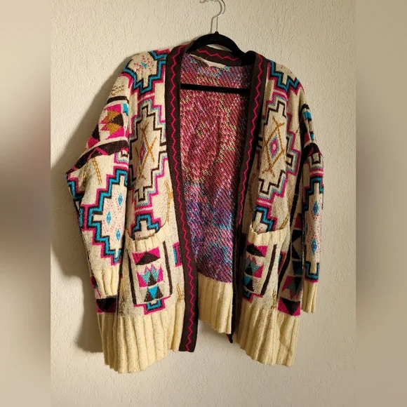 Jen's pirates booty southwest cardigan | size small - Picture 2 of 8